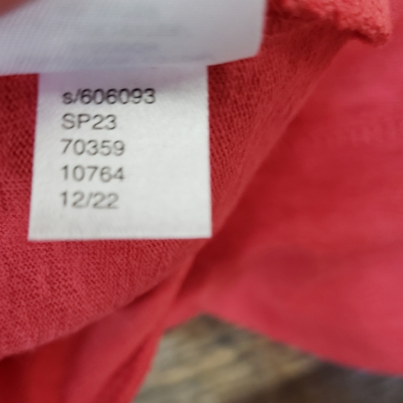 Loft Outlet Pink Cotton Blend Crewneck Muscle Tee, Size Small - Picture 5 of 5